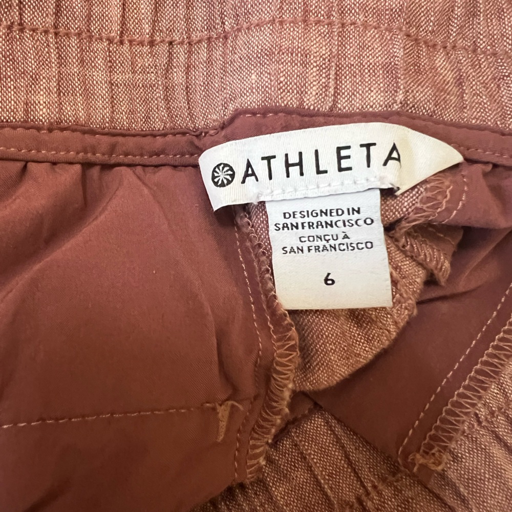 Athleta Linen Wide-Leg Pants - Picture 2 of 3